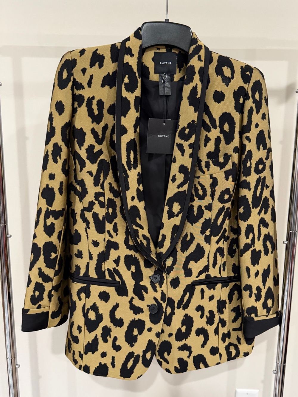 NWT Smythe Salon Leopard Print Blazer size 6